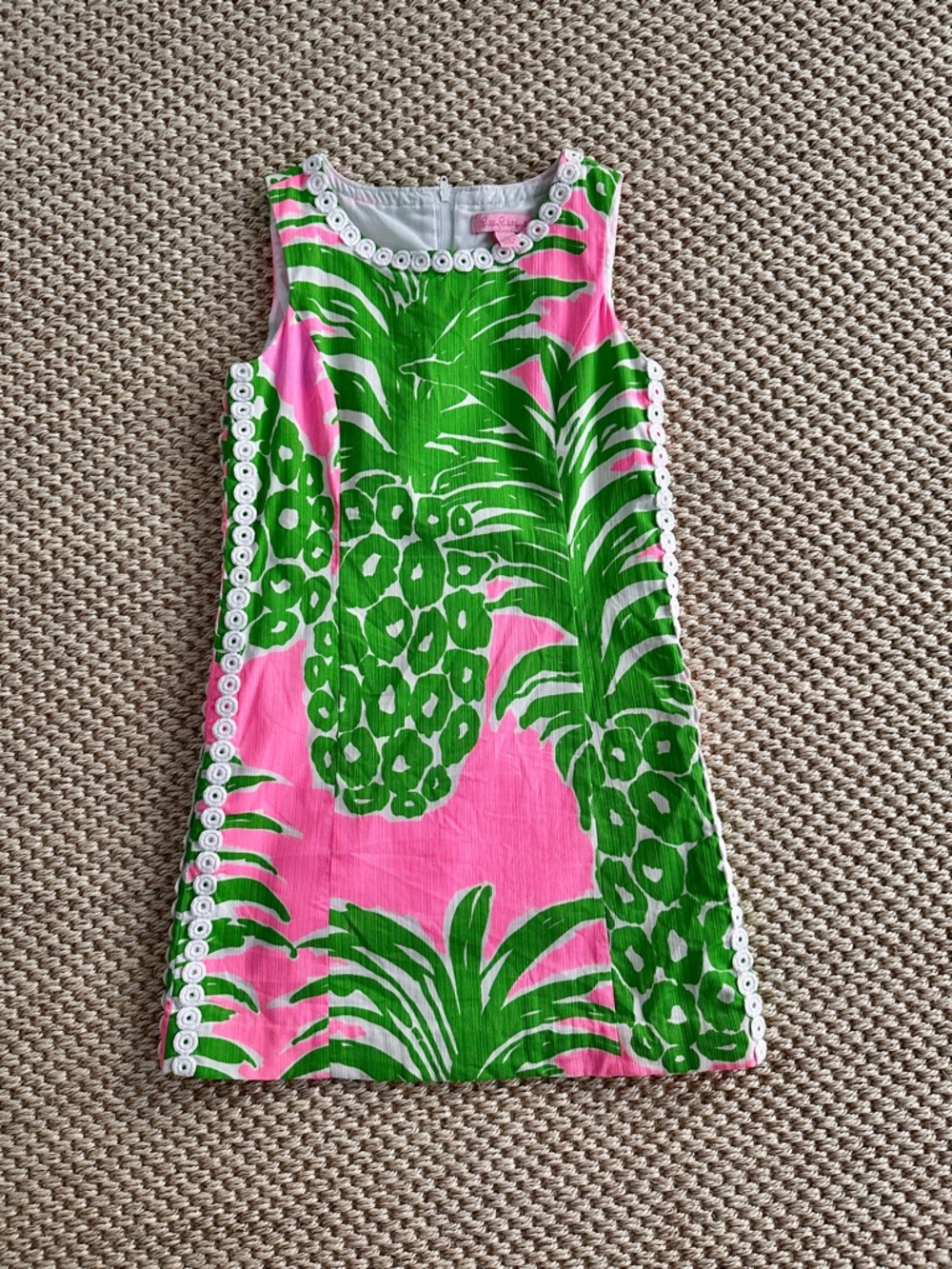 Lily Pulitzer Pink & Green Mila Shift Dress
